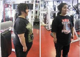 Kizzy before and after just 4 weeks personal training & fat loss program. Phoenix Physiques Fitness by Elvira